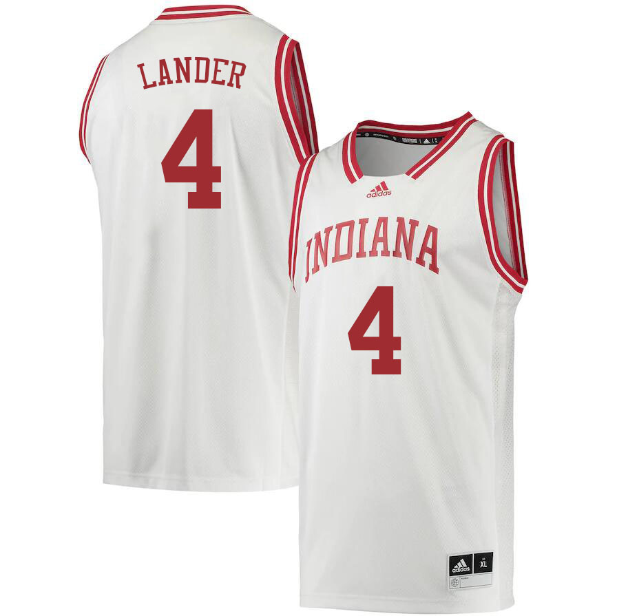 Men #4 Khristian Lander Indiana Hoosiers College Basketball Jerseys Sale-Retro